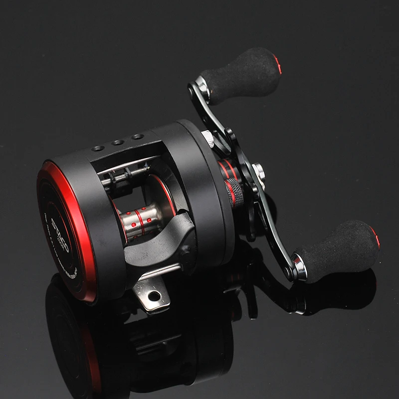 Lizard Runde Baitcasting-Angelrolle mit Magnetbremssystem, Links- und Rechtshändig, 15KG Bremskraft für Schlangenkopf- oder Meeresfischen – Detail 9