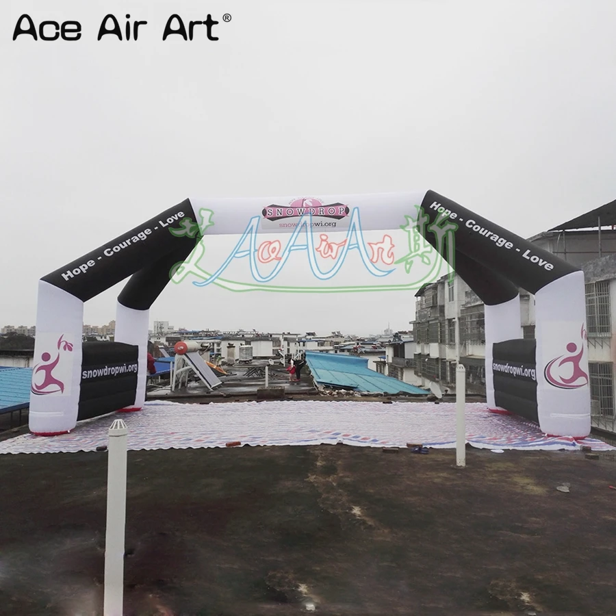 

10x5m Giant Square Tubular Inflatable Advertising Arch Camber Ceremory Entrance Gantry Promotional Entrance Free Standing