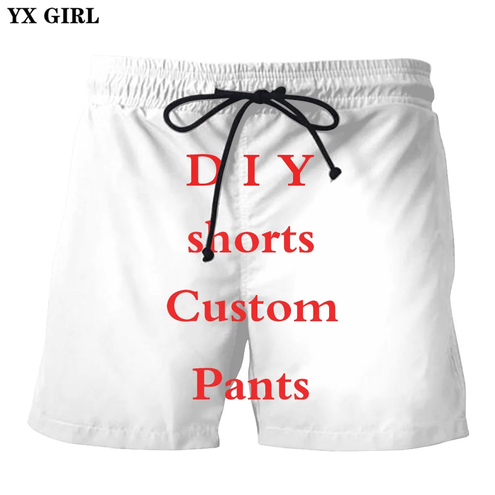 

YX GIRL 3D Print DIY Custom Design Men/Women summer shorts Hip Hop Casual shorts Wholesalers Suppliers For Drop Shipper