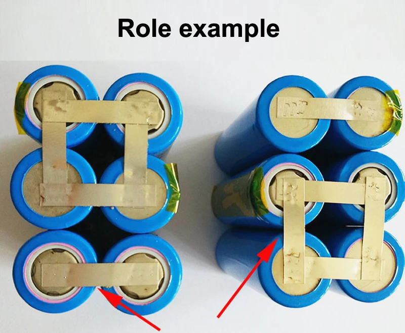 Correia de aço niquelado para soldagem por pontos de bateria, peça de conexão 18650 de bateria, aço niquelado 0.15mm de espessura * 12mm de largura