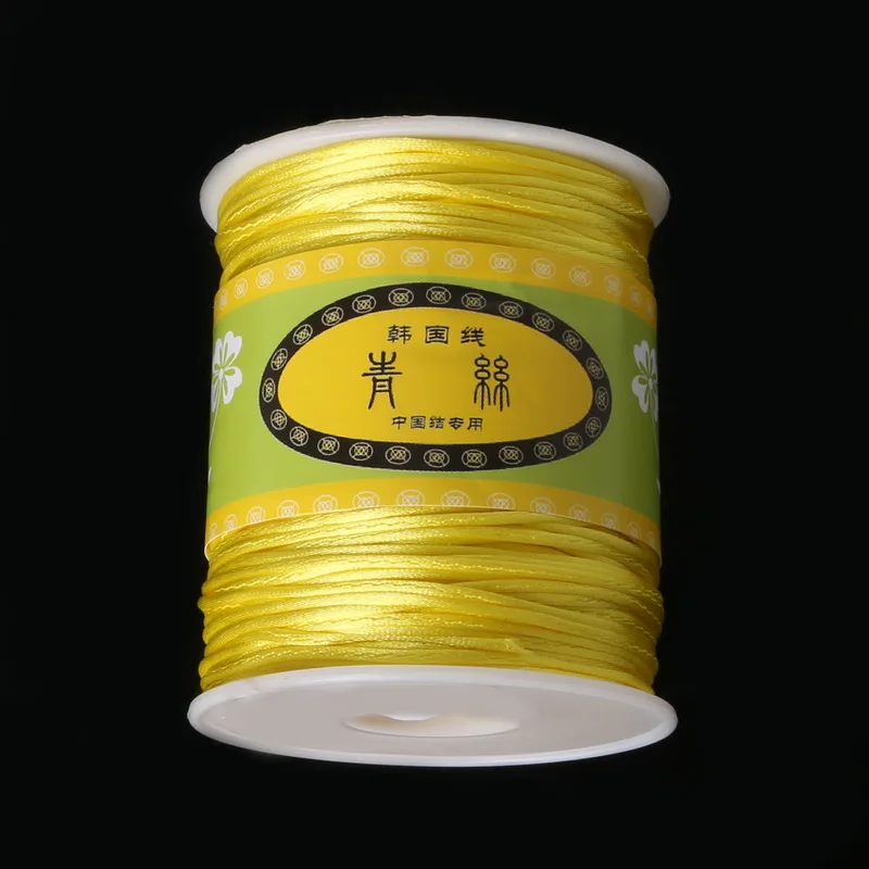 70 meters/lot 1.5mm diameter Nylon Cord Jewelry Satin Cord Assorted Colors Beading Cord for Handcraft Making