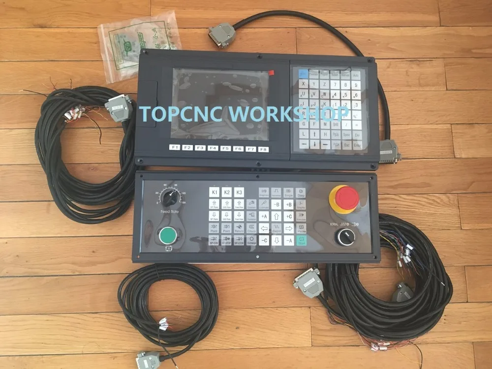 

1000TDCa-4 Axis New Version English Panel CNC controller for lathe and grinding machine stepper servo G-code replace GSK