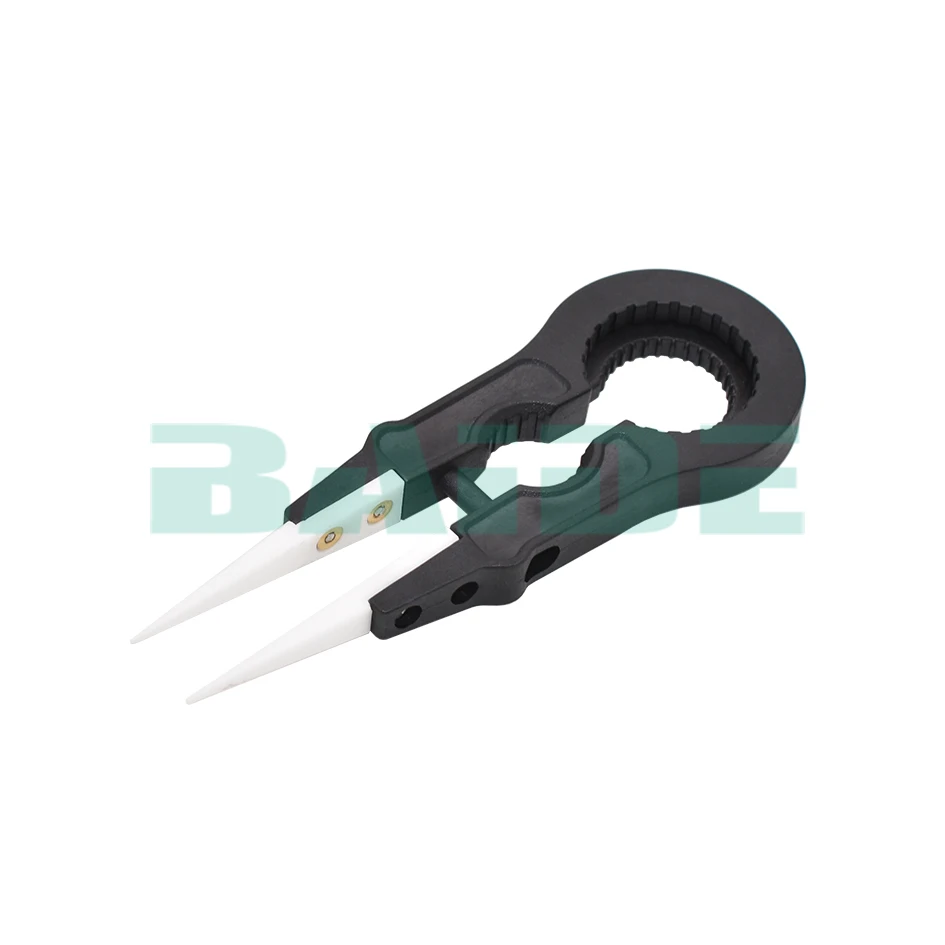Ceramic Vaper Twezer Wrapping Coiler Adjustment Wire Spanner Tool Insulated Ceramic Tweezers for DIY RDA RBA TANK 50pcs/lot
