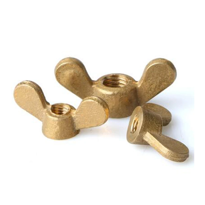 M4 M5 M6 M8 M10 M12 M14 M16 Thumb Nuts Hand Twist Butterfly Nuts Brass Wing Nuts