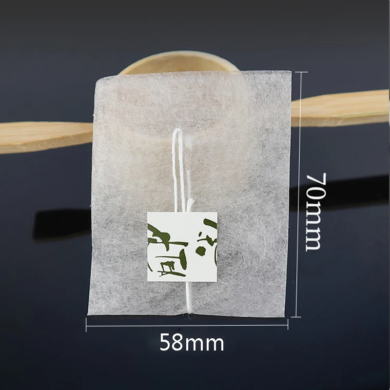 100pcs/lot Corn Fiber Tea Bags Pyramid Shape Heat Sealing Filter Teabags PLA Biodegraded Tea Filters