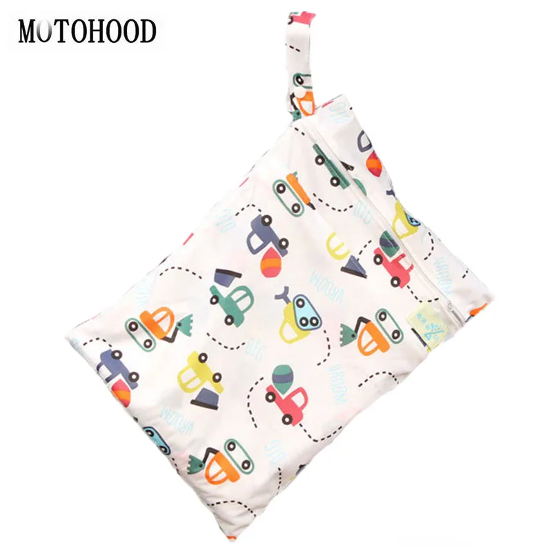 MOTOHOOD-Bolsa de moda lavable para pañales de bebé, bolsas de viaje impermeables para pañales, accesorios para cochecito, 30x40cm