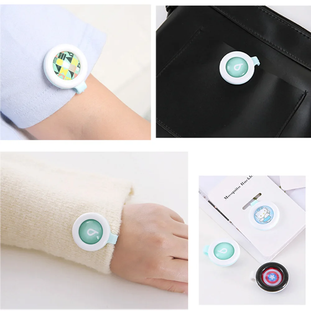 Lovely Cartoon Insect Mosquito Repellent Buttons Patches Citronella Oil Mosquito Killer Cartoon Repeller buckle
