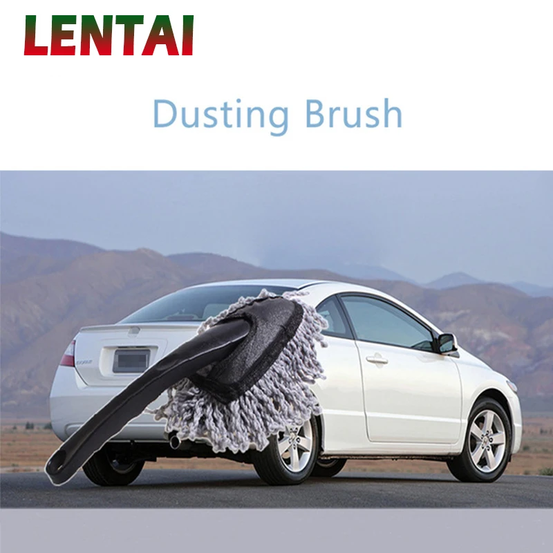 LENTAI 1PC Car dust brush Auto Window cleaning brush For Toyota Avensis Rav4 Audi Q5 A6 Lifan X60 Renault Captur Skoda Yeti Ford