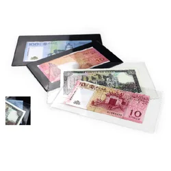 New Banknote sleeve bill/ banknote hard holder / currency paper money protect bag 10pcs/lot New certificated banknote sleeves