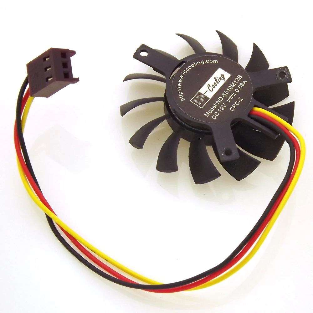 ID-Cooling ND-5010M12B DFS500912M 12V 0.08A 45mm 35x35x27mm POSITX Graphics Card Cooling Fan