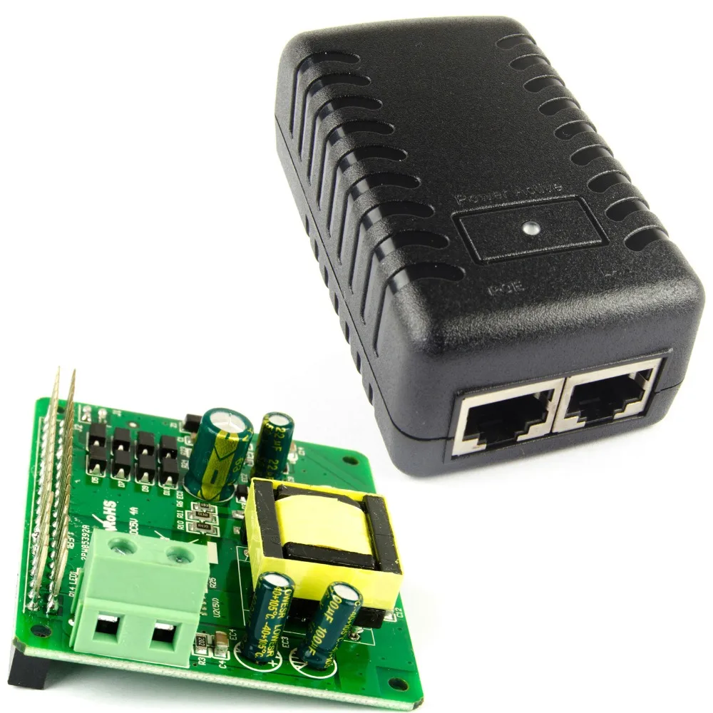 DSLRKIT Gigabit Raspberry Pi 4 4B 3B + 3B Plus PoE Bộ (20W + NÓN + Bật Lửa) nguồn Qua IEEE802.3at DC 5V 4A PoE +