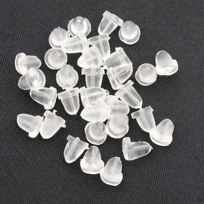 400pcs Earring Plug Caps Silicone Earring Back Stoppers For Jewelry Making Diy Needlework Earrings Accessories Wholesale