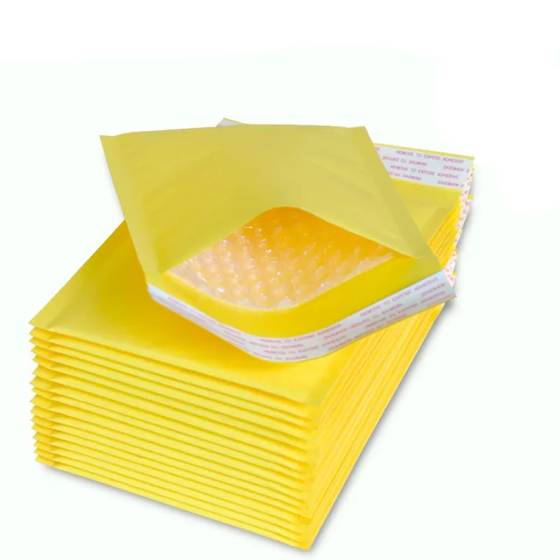 50pcs/lots Bubble Mailers Padded Envelopes Packaging Shipping Bags kraft Bubble Mailing Envelope Bags (110*130mm) FREE SHIPPING