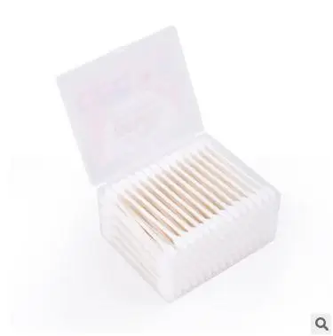 110pcs Big head makeup cotton buds beauty makeup makeup cotton swabs pure cotton antibacterial JUNROU