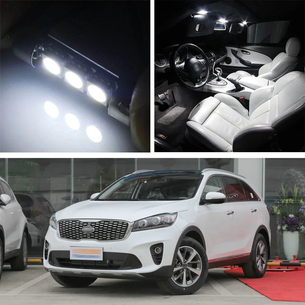 

Canbus LED Lamp Interior Map Dome Trunk Plate Light Bulbs For Kia Sorento 2009-2017