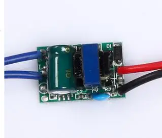 3X1W 3W постоянного тока 300mA Светодиодный драйвер освещения DC2-12V для потолосветильник