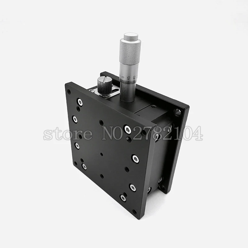 Imagem -02 - Manual Fine Tuning Plataforma Deslocamento Lift Stage Duplo Par Cruz Trilho Deslizante Mesa Eixo z 80*80 mm Lz802 Z80-2