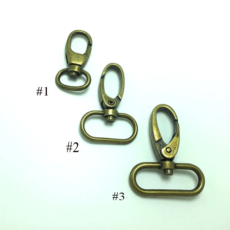 

20 pcs 15mm 25mm 30mm Fashion swivel hooks hardware trigger swivel clasp lobster claws