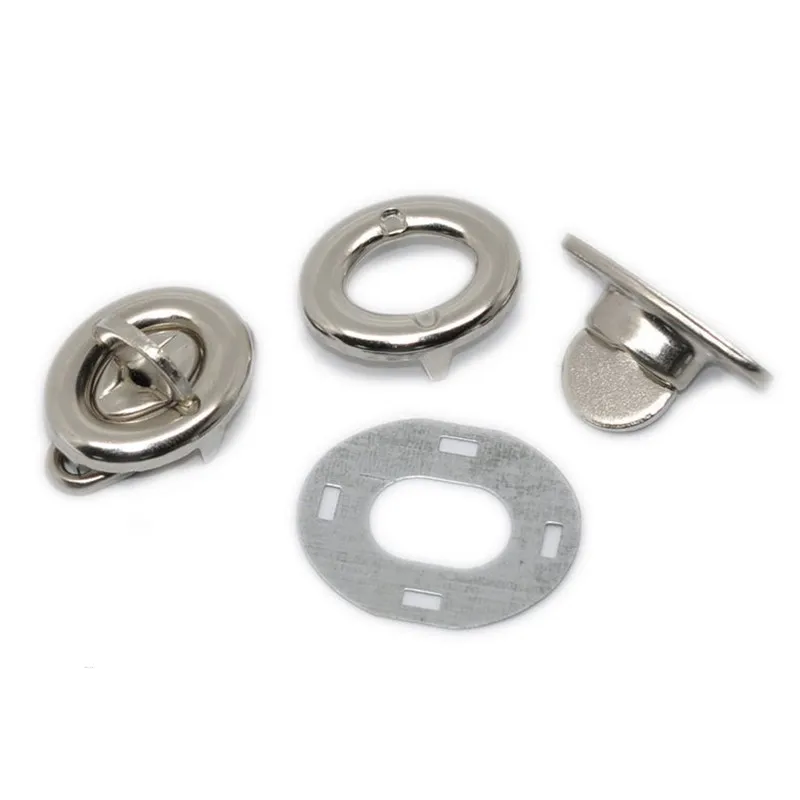 50 Sets Silver Tone Oval Alloy Frame Kiss Clasp Closure Lock Purse Twist Turn Lock Bag Accessories Wholesales 17x33mm