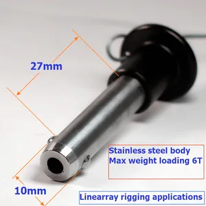 Y1027 Line Array مكبر صوت الملحقات ، مسرح الصوت الاحترافي ، مضخم صوت DJ ، خلاط وحدة تحكم محمول ، 2 قطعة ، 10x27mm أعلى 10 مبيعات دبوس لصفيف الخط - No7