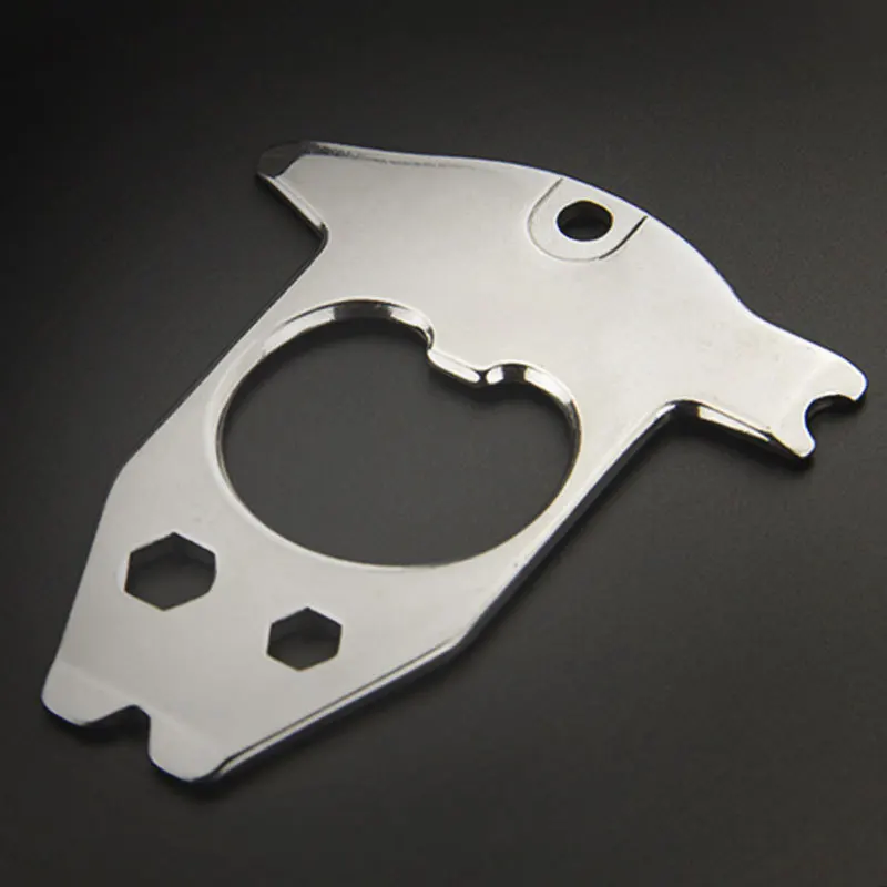 EDC Outdoor Multifunctional Creative Bottle Opener Easy Carry Keychain With Cycling Tools Allen key