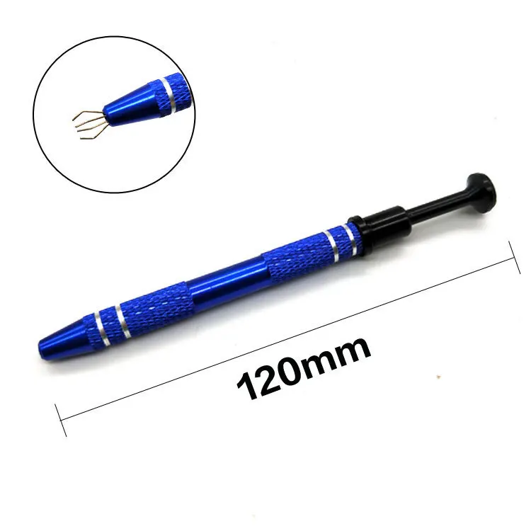 1 Precision Parts Grabber IC Chip Components Catcher Clamping Clip Pick Up Tools Four Claw Desigin Repair Tool Hand Tool