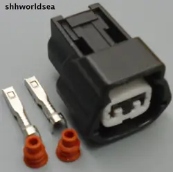 Shhworldsea 10/50/100 juegos de conectores de inyector de combustible de 2 pines cable flexible para Nissan 300zx 240sx 200zx silvia rb25det sr20 s13 r32 6