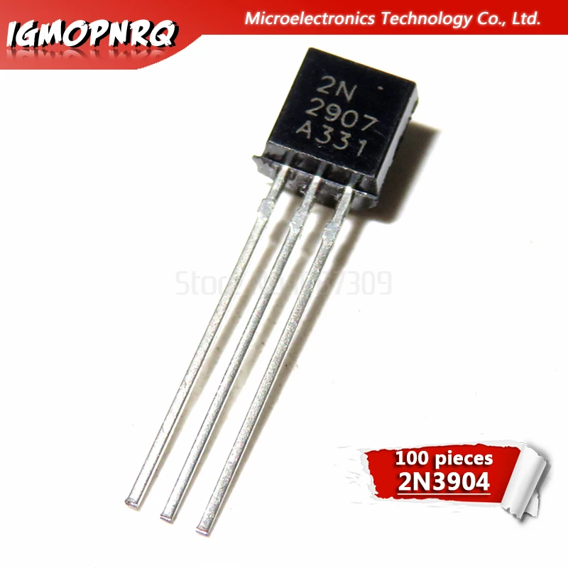 100pcs 2N3904 2N3906 2N4403 2N2907 2N4401 2N2222 PN2222 2N5401 2N5551 TO-92 TO92 hjxrhgal transistor