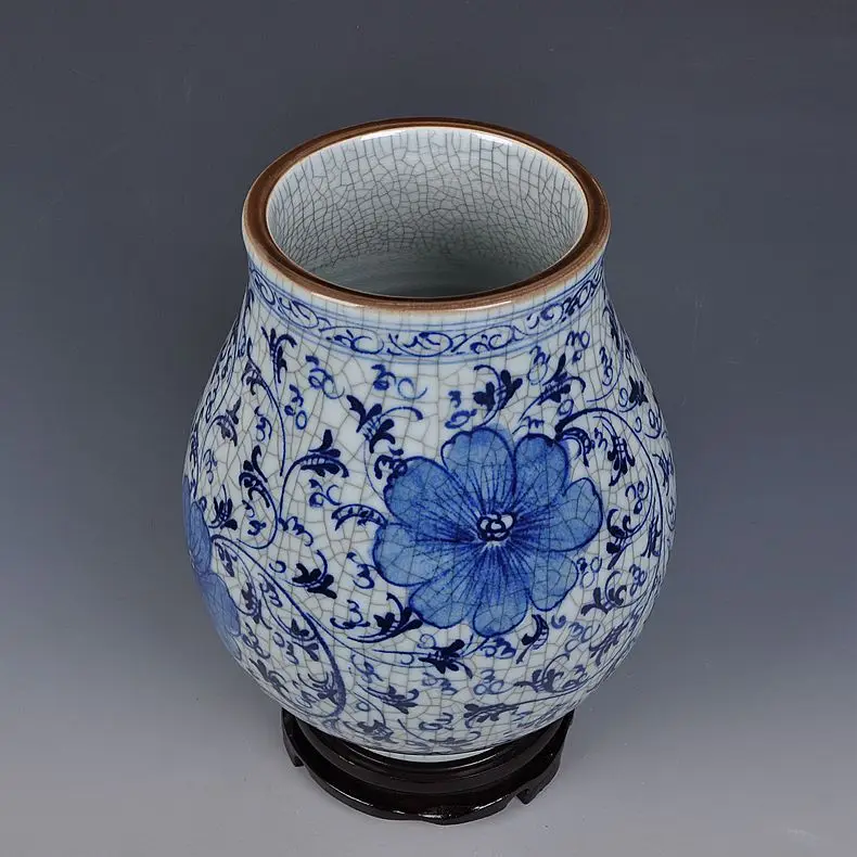 Jingdezhen ceramics painted underglaze blue and white porcelain antique flower shelf Home Furnishing crafts furnishings