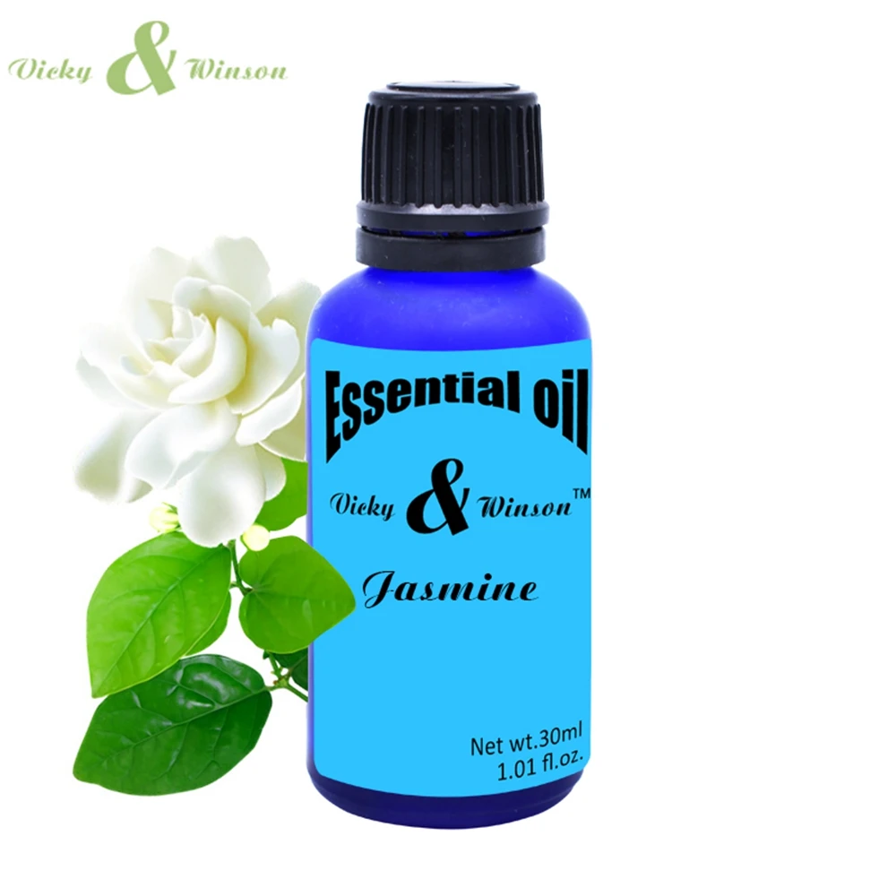 Vicky & winson jasmine óleos essenciais aromaterapia, 30ml anti envelhecimento hidratante de pele, removedor de estrias de pele, desodorização de cuidados com a pele