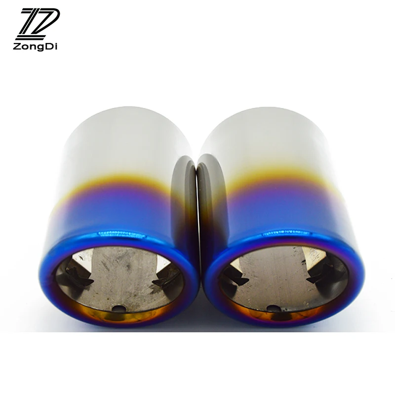 2pcs For Volkswagen Tiguan 2017 Accessories For VW Tiguan 2016 2010 2011 2012 2013 2014 2015 Car Exhaust Tip Muffler Pipe Cover