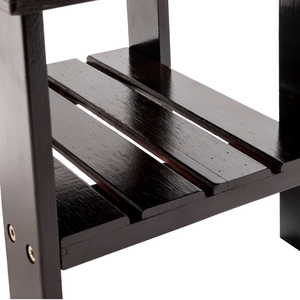 Banco infantil de bambu café