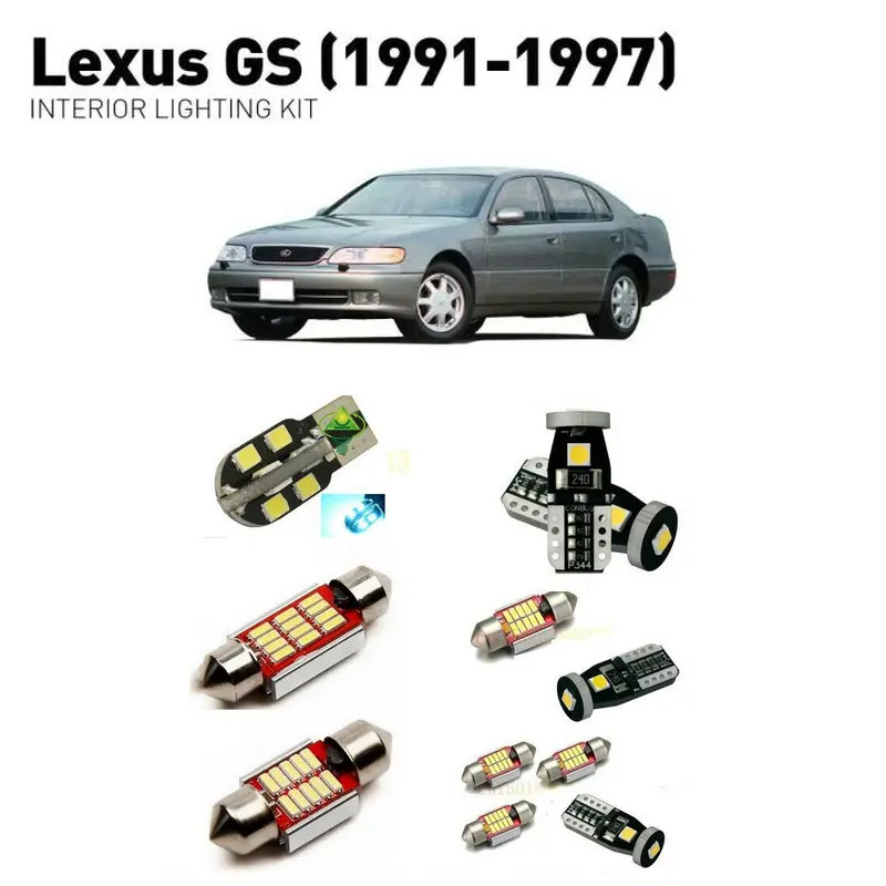 

Светодиодные внутренние фары для Lexus gs 1991-1997, 18 шт., светодиодные фары для автомобилей, комплект освещения, автомобильные лампы Canbus