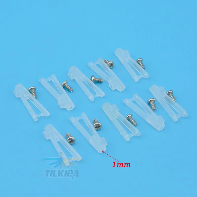 10pcs 1mm Plastic Clevis Chuck  RC Control Horn clevis Chuck For RC Place Air Plane