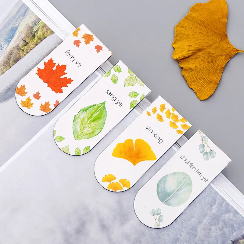 Autumn Leaf Simple Plant Magnet Bookmark Paper Clip School Office Supply Escolar Papelaria Gift Stationery