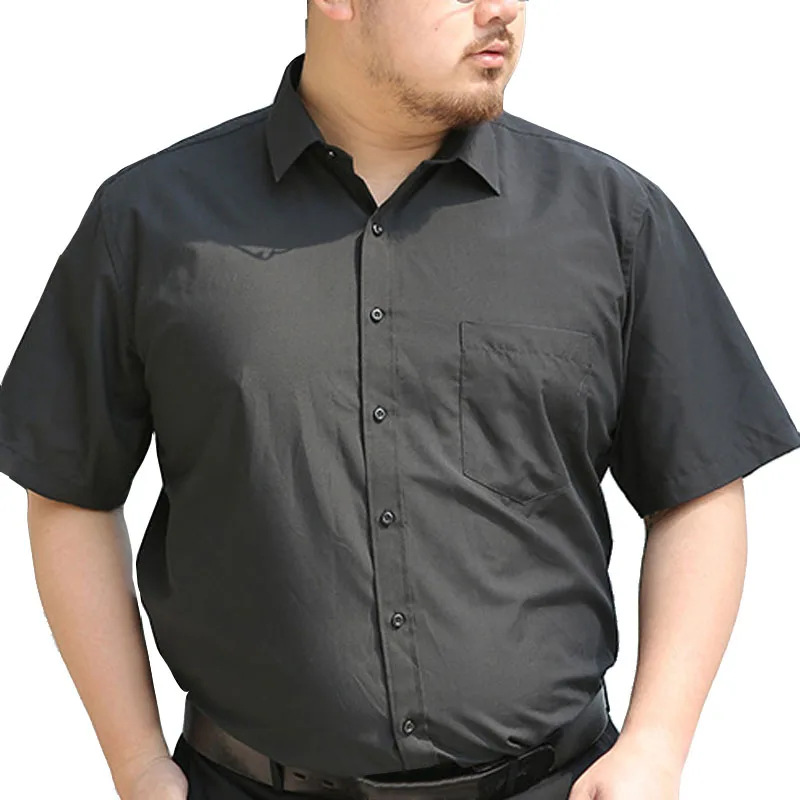 Camisa de manga corta para hombre, camisa masculina de talla grande 7XL, 8XL, 9XL, 10XL, 160kg, de verano, de talla grande