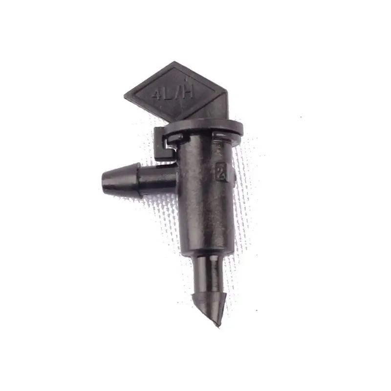 20pcs 4L/H Flag Dripper Black Drip Emitter 1 Gallon Drip Head for Water Saving Irrigation Garden Nursery Irrigation System