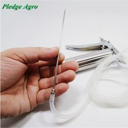 Veterinary aspirating needle for syringe continuous injection stainless steel liquid medicine tools equipment livestock poultry