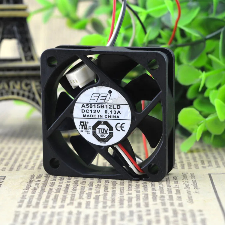 

Free Delivery. SEI A5015B12LD DC12V 0.13 A 5 cm fan 50X50X15MM