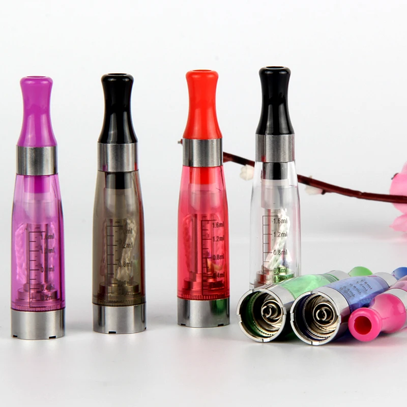 

5pcs eGo CE4 Atomizer E-Cigarette Clearomizer E Cig 1.6ml Cartomizer for eGo-T UGO EVOD Battery Electronic Cigarette 8 Colors