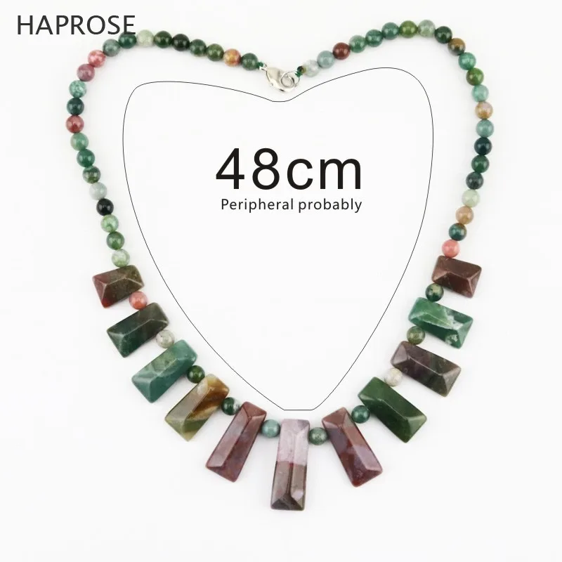 Square necklace agate necklace fashion jewelry indian agate necklaces colorful onyx round bead ball necklace gifts Free Shipping