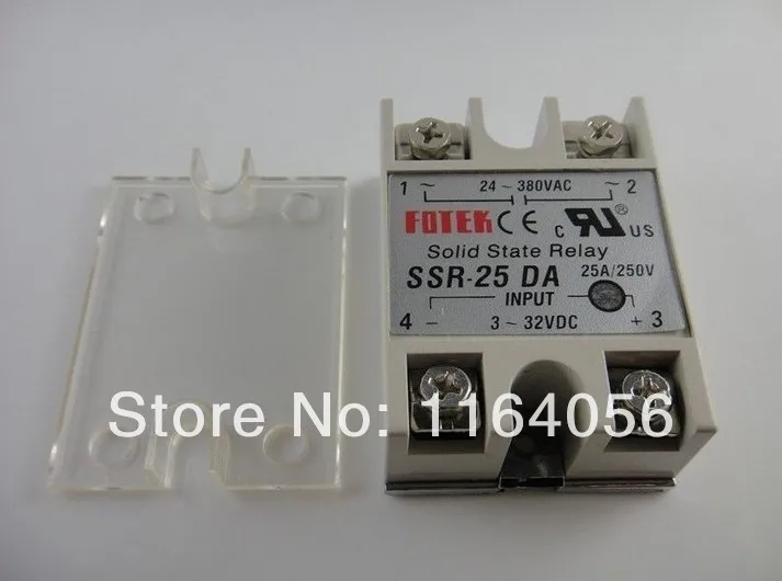 

5pcs Solid State Relay SSR-25DA 25A /250V 3-32VDC