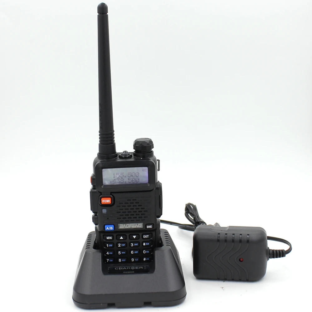 Imagem -05 - Walkie Talkie Dual Band Vhf Uhf Handheld Transceptor fm Rádio em Dois Sentidos 1800mah Enviando de Moscou Polônia Baofeng-uv5r