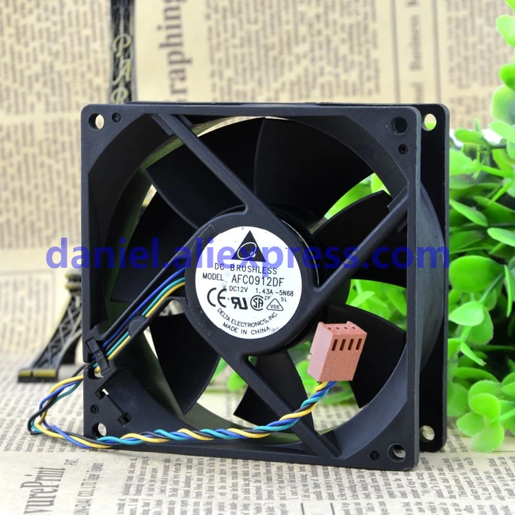 

Original AFC0912DF U7581 12V 1.43A 9032 4-wire PWM fan