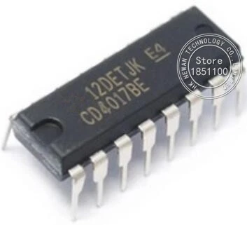 10pcs CD4017BE DIP 4017 DECADE COUNTER DIVIDER IC