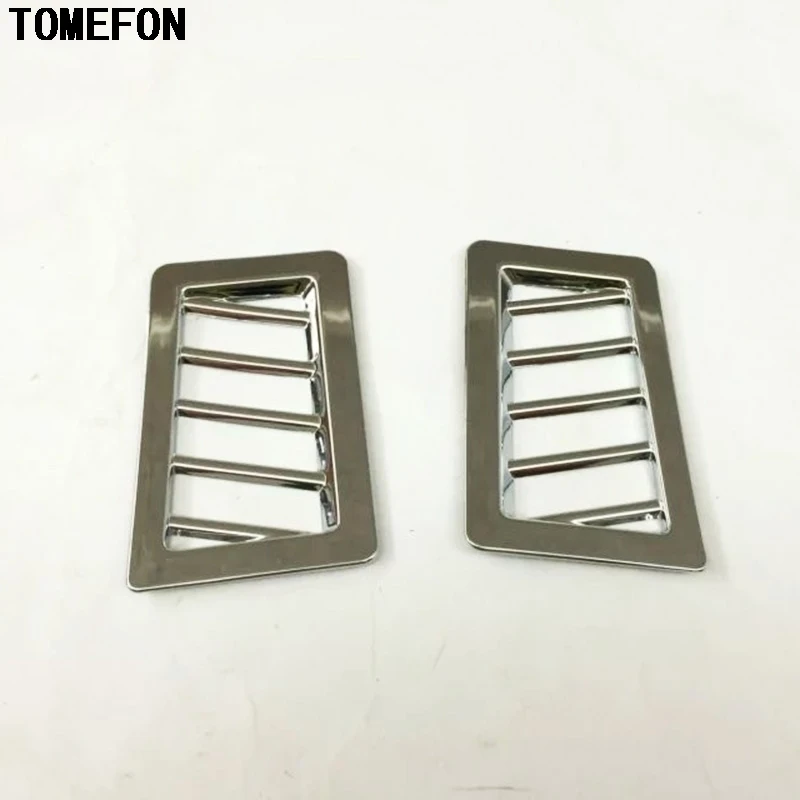 TOMEFON For Toyota Corolla Auris 2016 2017 Console Air Conditioning Outlet Air Vent Cover Trim Interior Accessories ABS Chrome