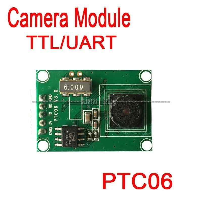 PTC06 Micro Serial JPEG Camera Module CMOS 1/4 inch TTL/UART Interface for AVR STM32 video control picture