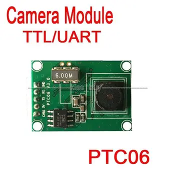 PTC06 micro serial JPEG camera module CMOS 1/4 inch TTL/UART interface AVR 51 STM32 video control picture camera module VC0706 QVGA