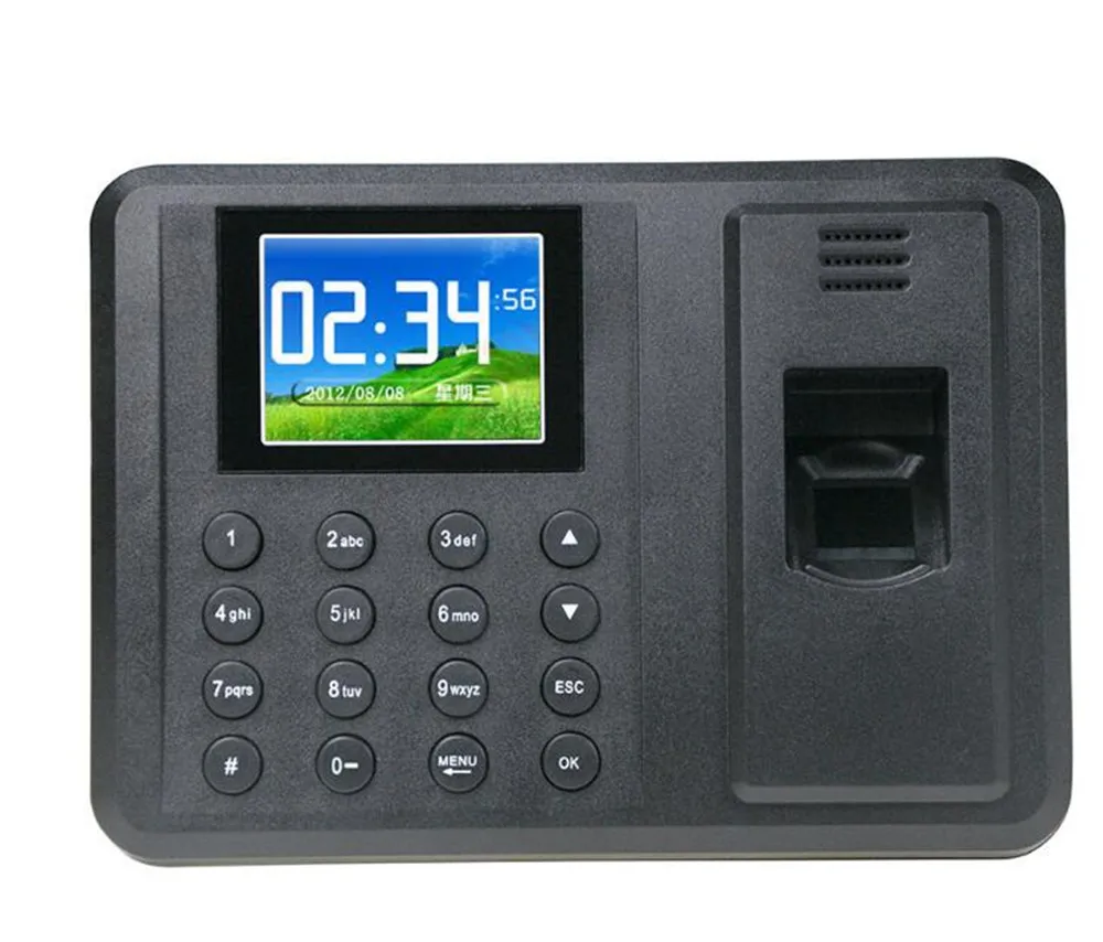 2.8 Inch TFT Monitor Fingerprint Time Attendance System A8