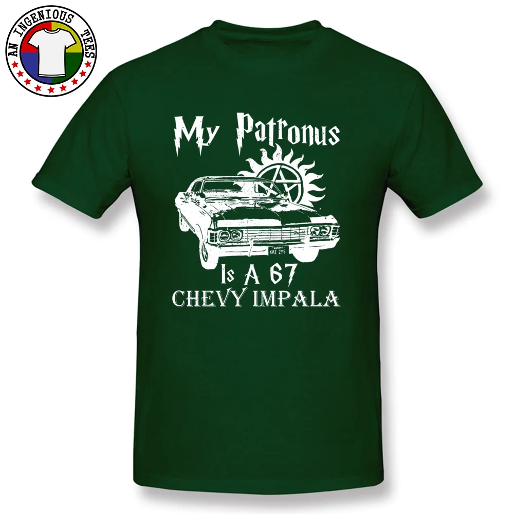 Car Styling Mens T-Shirt SUPERNATURAL Patronus Tshirts For Men New Arrival Fashion Casual Clothes Sweatshirt Summer/Autumn